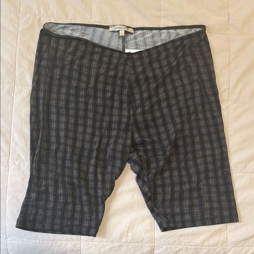 Paloma Wool Plaid Biker Shorts